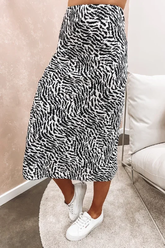 Wild Midi Skirt Black