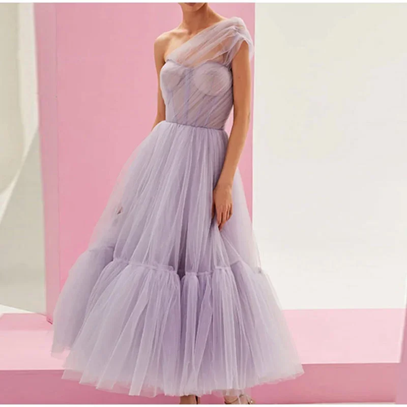 women-elegant-one-shoulder-tulle-long-dress-female-fashion-mesh-evening-party-a-line-tutu-dress-ladies-sleeveless-ball-gown