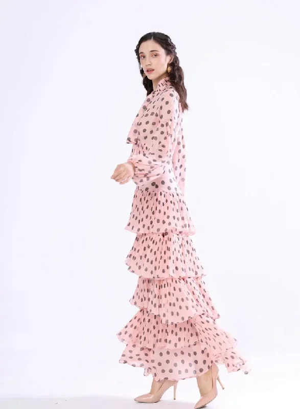 womens-runway-dress-bow-collar-long-sleeves-floral-printed-high-street-tiered-ruffles-elegant-casual-maxi-dress